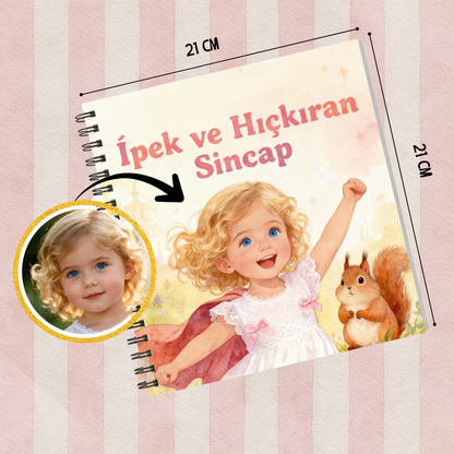 Pofidu™  Çocuğunuza Özel - Onun İsmiyle ve Yüzüyle Masal Kitabı